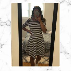 Formal striped dress